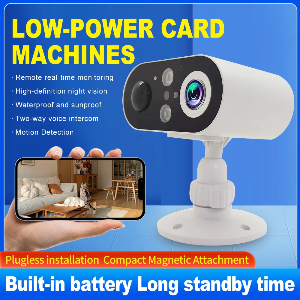 3MP 1296P V360Pro APP Full Color Solar Power 4G/WIFI IP Bullet  Camera AI Humanoid Detection Home Security CCTV Baby Monitor