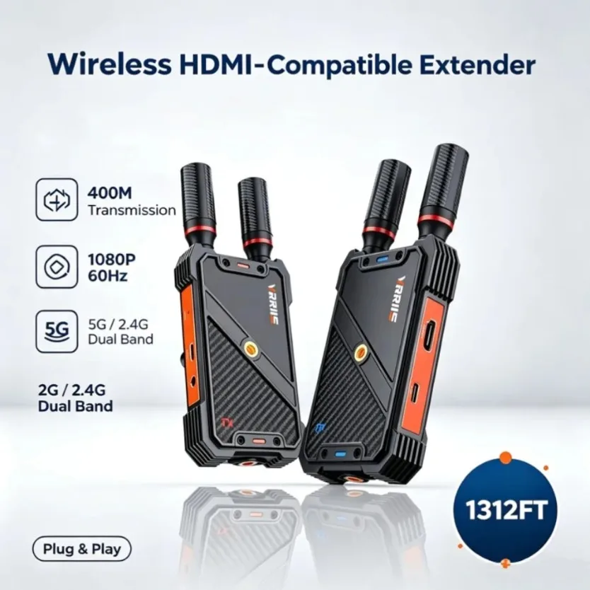 5G 1080P 60Hz 400M Transmitter HDMI-Compatible Video Audio Extender Display Adapter Dongle For TV Box Monitor Projector PC