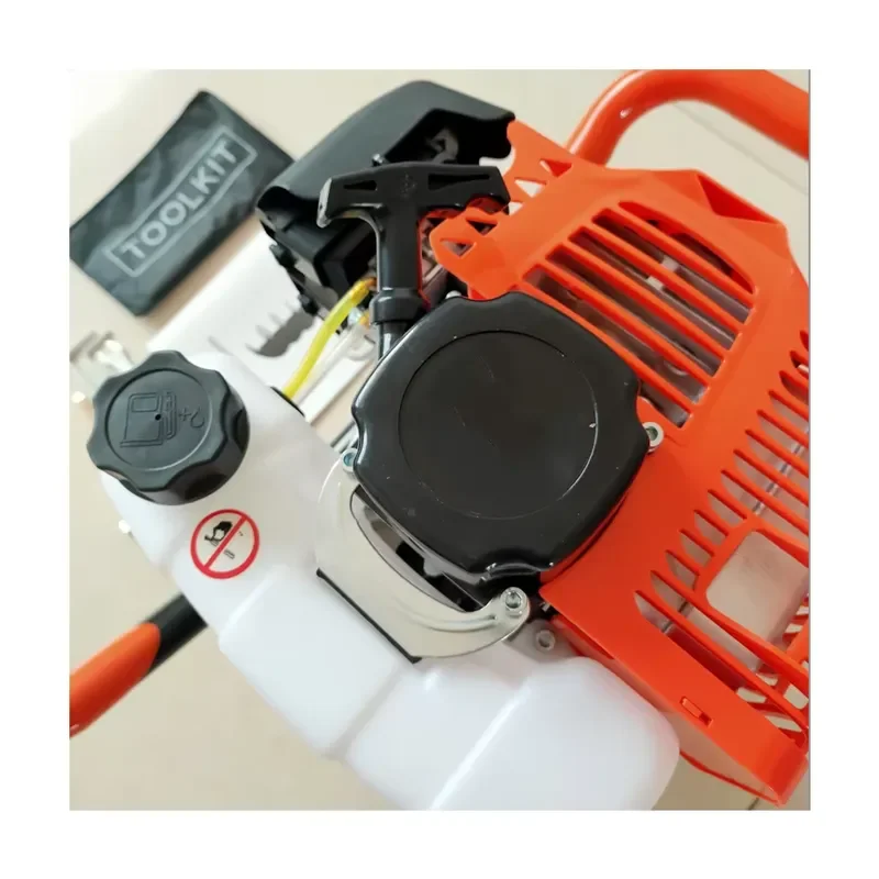 Handheld Digging Machine for Tree Planting Anti-Slip Double Handle Durable Spiral Drill Bit Portable Earth Auger