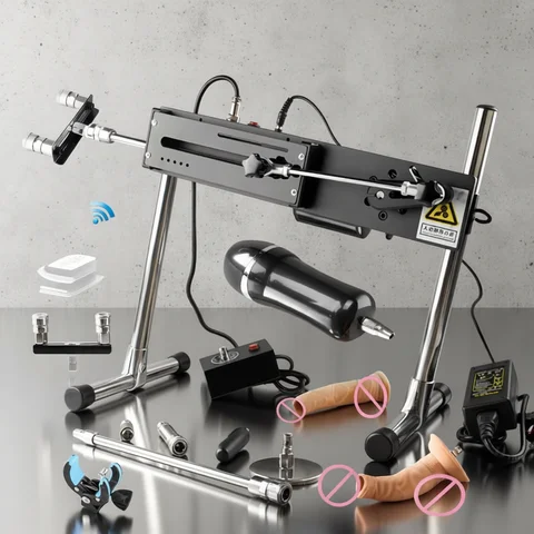 FREDORCH Sex Machine for Women, Strong Power Turbo Gear, Masturbation Love Machine, V-U-Lock Vibrator, Sex Machine with Dildo