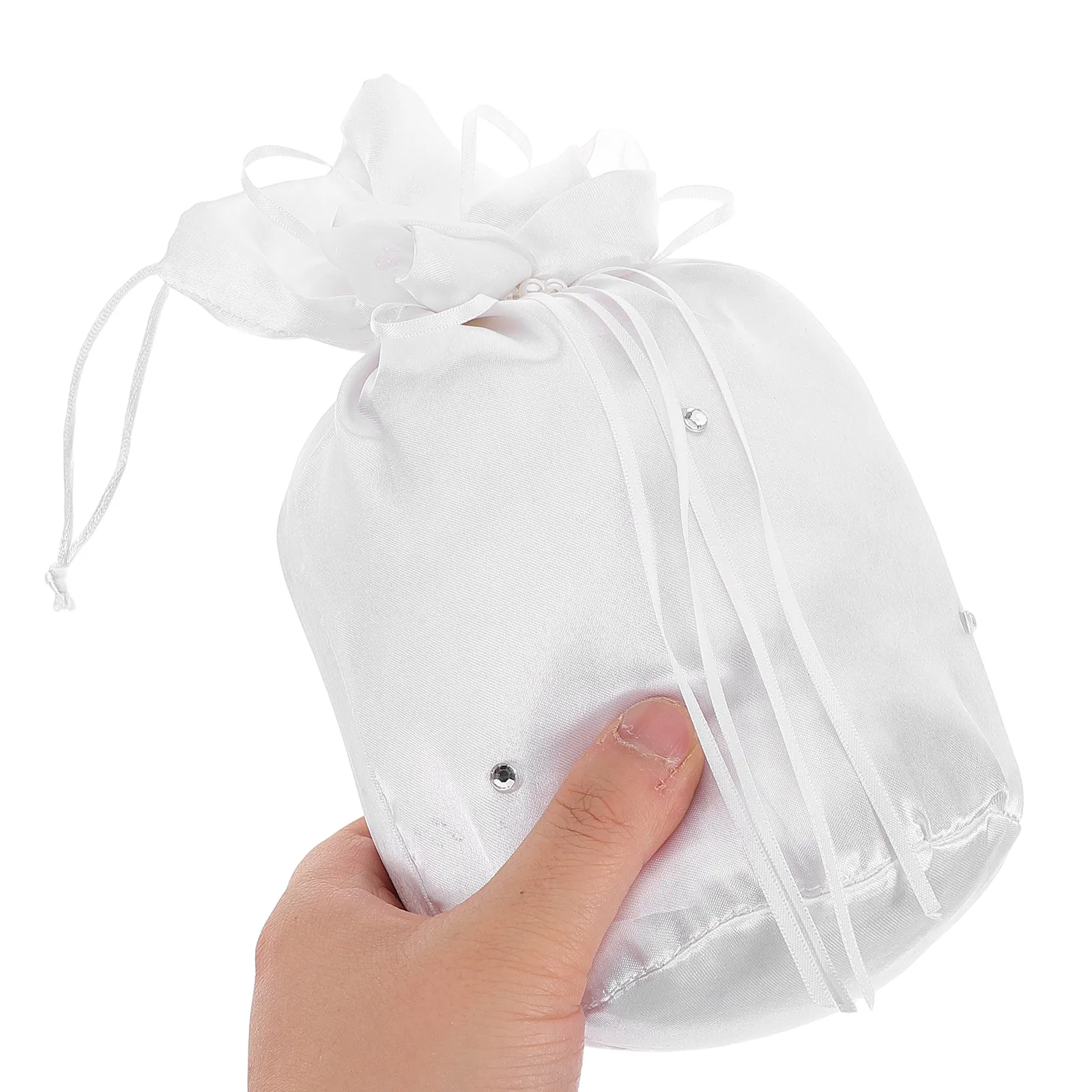 

Bridal Flower Bag Wedding Party Favor Pouch Hand Decorated Elegant Embroidery Romantic Atmosphere Practical