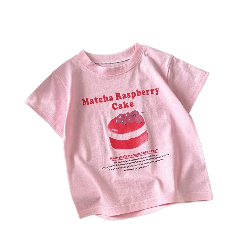 Summer New Boys Girls Cotton Short Sleeve T Shirt Class A Thin Soft Tops For Kids Toddler Children Baby Casual Tees image 5