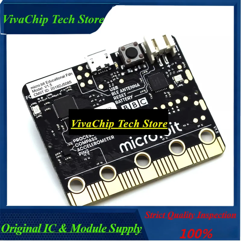 VivacpBBC Microbit V2 Micro:bit V2 V1.5 Development Board Updated From Education Program Learning Kit For School DIY Project