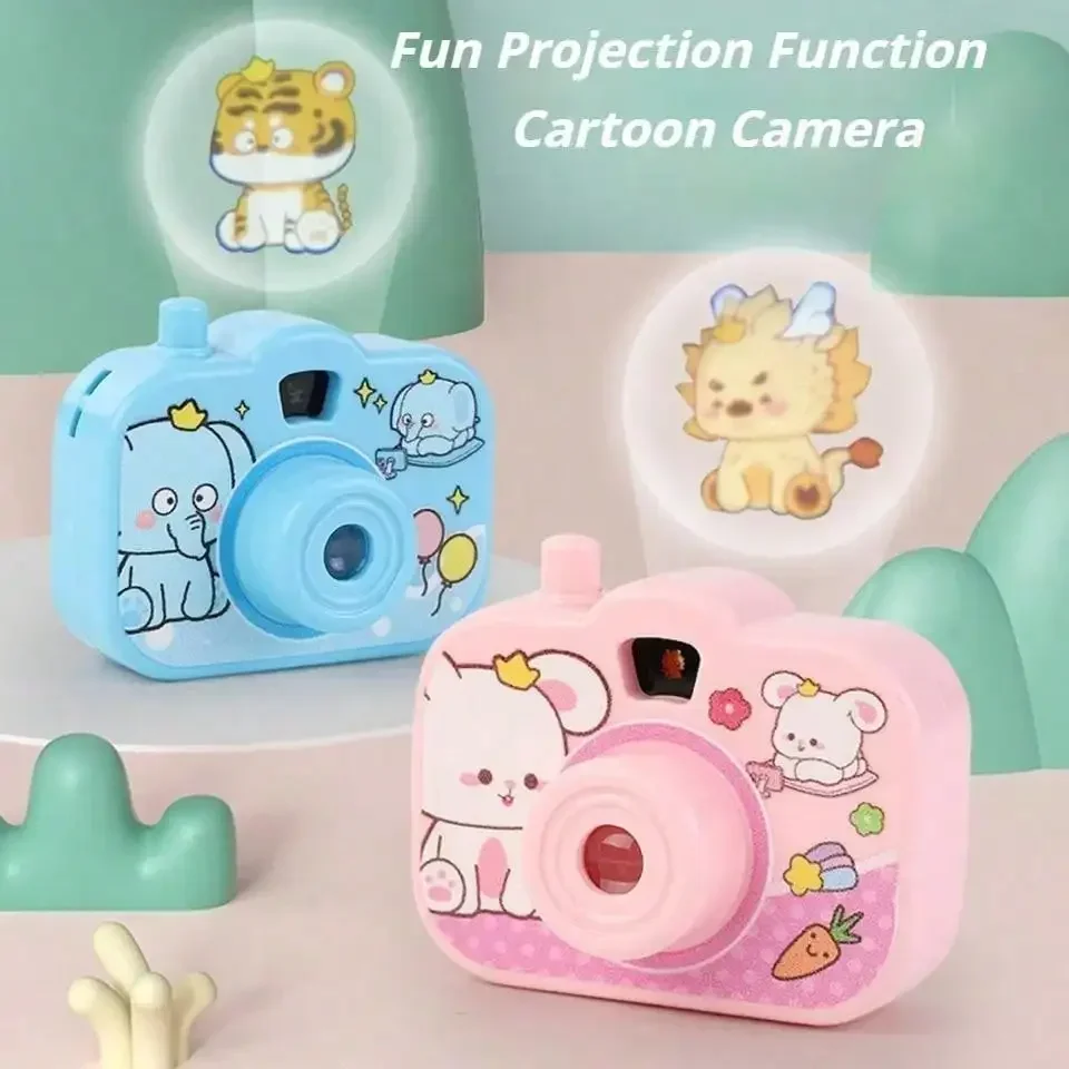 Children's Mini Projection Camera Fun Animal Flashlight Toy Luminous Projector Puzzle Toy Cognitive Sensory Toy Learning