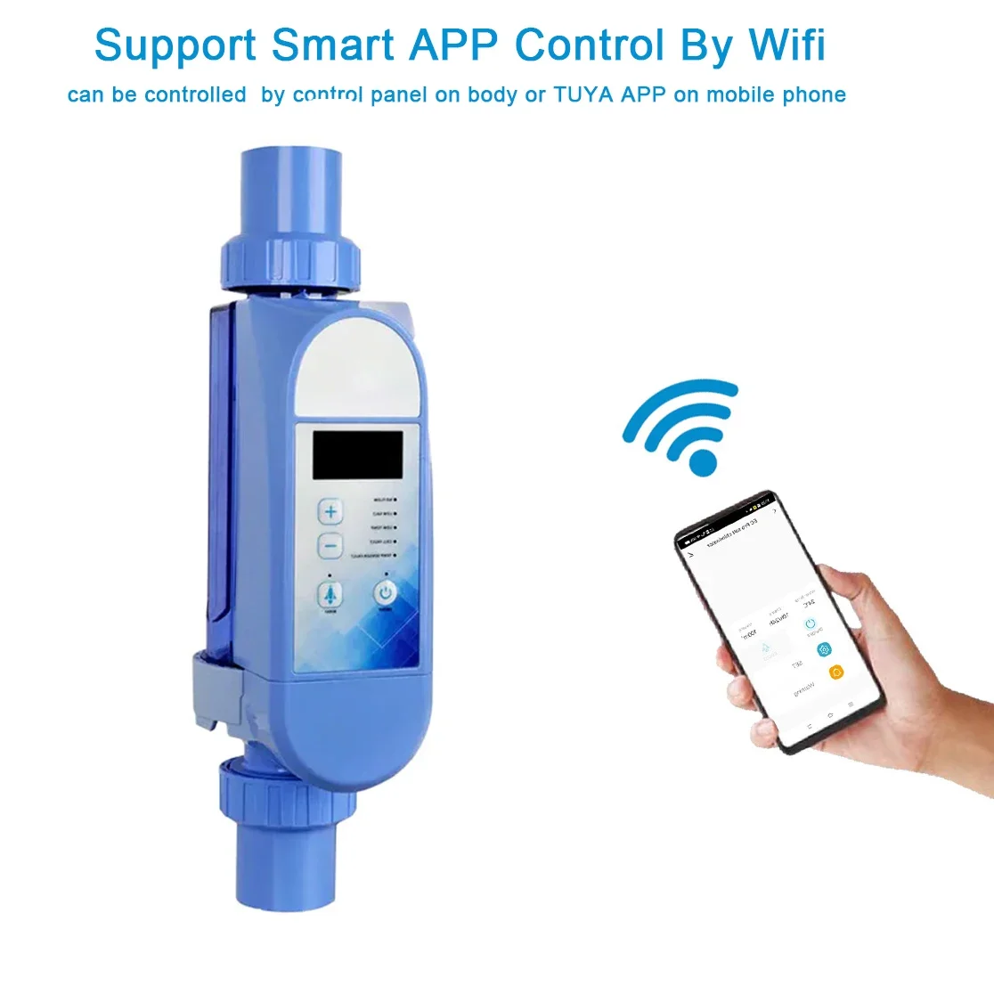 Pool tools & accessories  APP Control salt chlorine generator salt chlorine machine Salt Chlorinator above ground pool