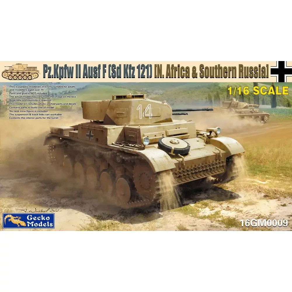 Gecko Models 16GM0009 1/16 Pz.kpfw II (Sd.Kfz. 121) Ausf. F - Scale Model Kit