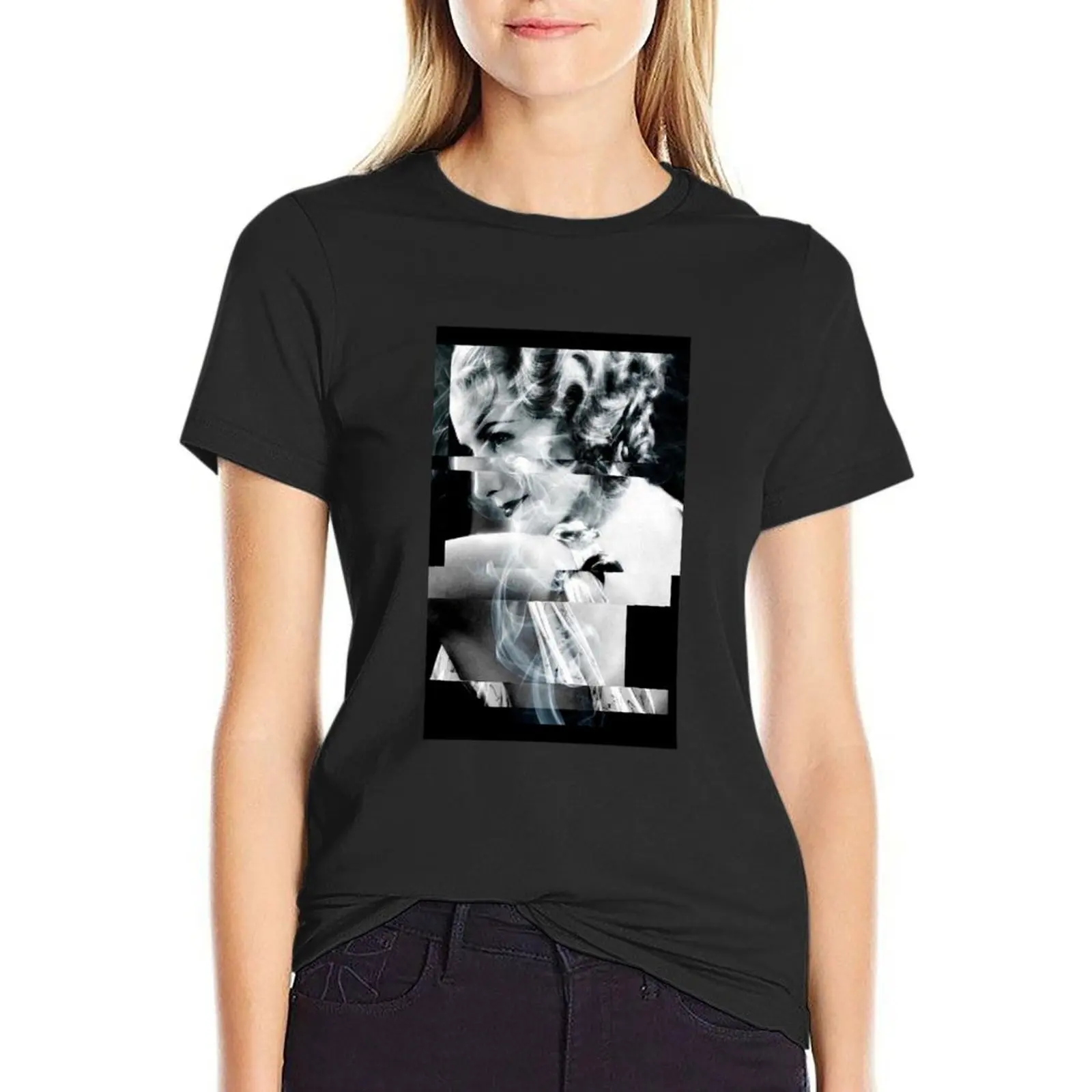 

Barbara Stanwyck - SmokeGlitch T-Shirt sublime Aesthetic clothing quick-drying summer top t-shirts for Women pack