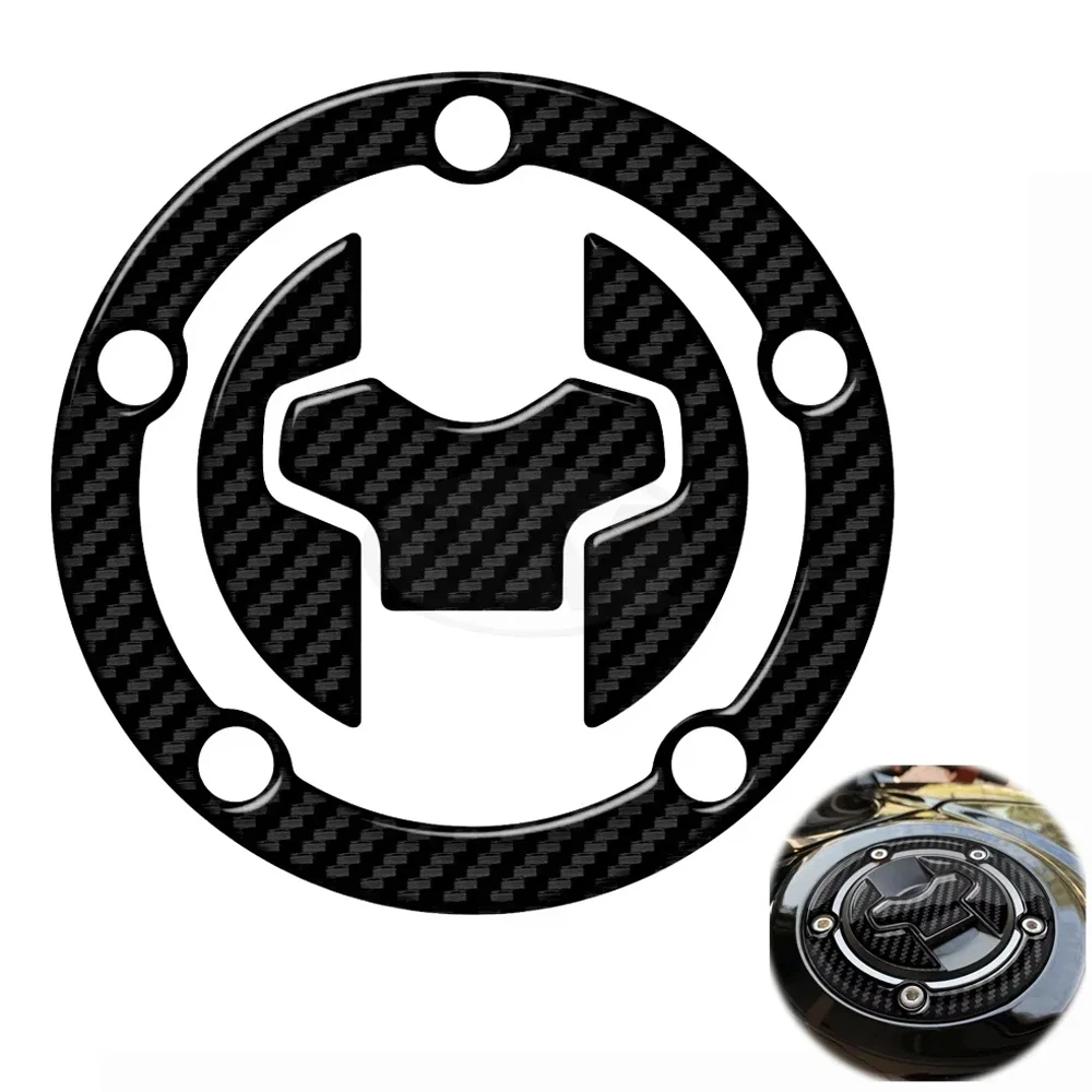 For Suzuki 2017-2018 V-Strom 650/1000 GSX-S 750/1000 (5-hole) motorcycle fuel cap transparent carbon fiber appearance sticker