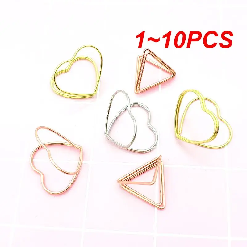 

1~10PCS Photo Clip Creative Photo Picture Cards Display Double Heart Shape Double Layer For Party Wedding Banquet Party Ornament