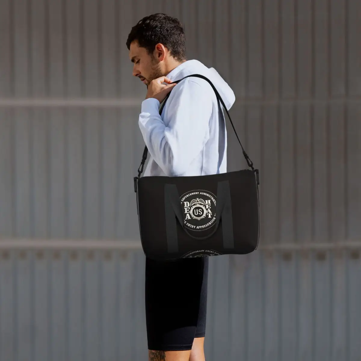 

DEA US Federal Interdiction Agency Travel Bag Training Gym Bag Couple Design Large Retro Sports Fitness BagsWaterproof Handbags