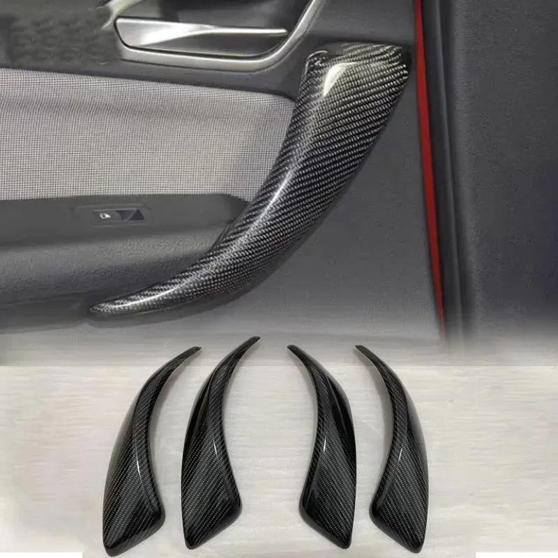 Real Carbon Fiber For BMW 1 2 Series F20 F21 F22 F23 M2 F87 2012-2020 Car Interior Door Handle Decorative Cover