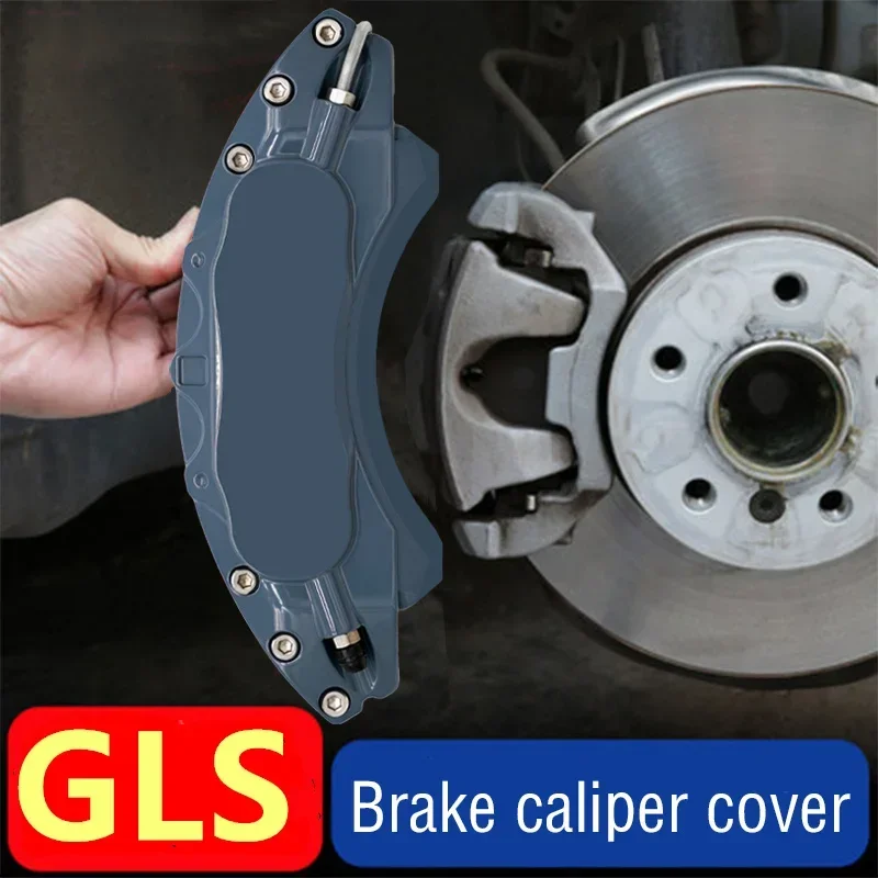 Car Brake Caliper Cover Aluminum For Mercedes Benz GLS GLS166 3.0T 400 4MATIC 2016 2017 2018 2019 2021 320 4MATIC 2018 2019