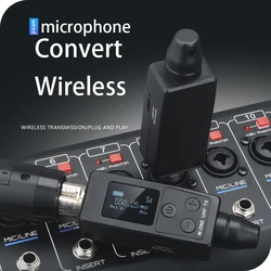 Senmi Microphone Wireless Receiver Transmitter With Built-In Dual Antenna Noise Reduction For Recording