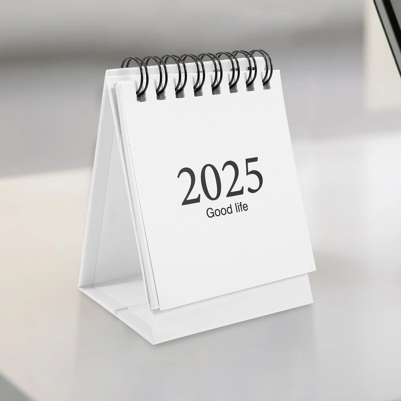 

Mini Desk Calendar 2024-2025 Simple Style Thick Paper Monthly Desktop Flip Calendar for Office Home Daily Schedule Planning