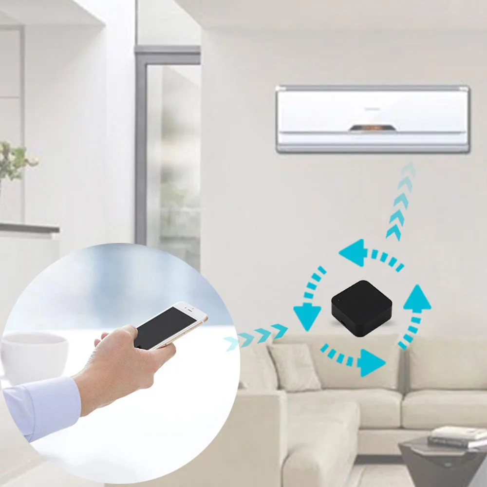 Tuya Wifi 2.4Ghz زيجبي جهاز تحكم عن بعد بالأشعة تحت الحمراء لتكييف الهواء التلفزيون ميديا صندوق فك التشفير IR جهاز التحكم عن بعد بالترددات اللاسلكية