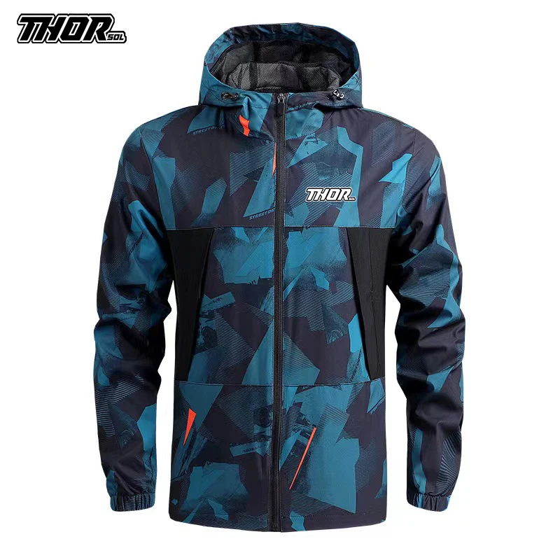 THORSOL Outdoor Men Windproof Cycling Jacket Mtb Windbreaker Bicycle Clothing Road Mountain Bike Jersey Chaqueta Ciclismo Hombre