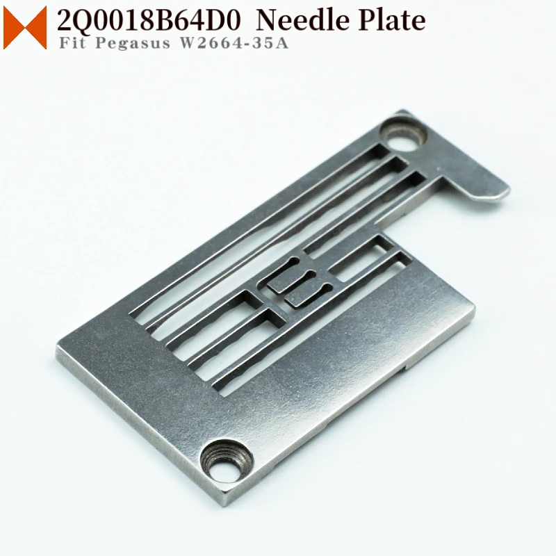 2Q0018B64D0 Throat Plate Fit Pegasus W2664 Industrial Interlock (Flatlock) Sewing Machine Needle Plate 364 Gauge
