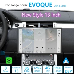 13 Inch Android Screen for Land Range Rover Evoque Bosch and Harman Wireless Carplay,Android Auto Car GPS Multimedia Player