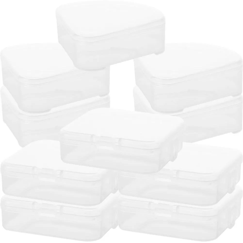 10Pcs Makeup Sponge Box Transparent Egg Holder Powder Puff Storage Travel Makeup Tool Organizer Powder Puff Case view 3