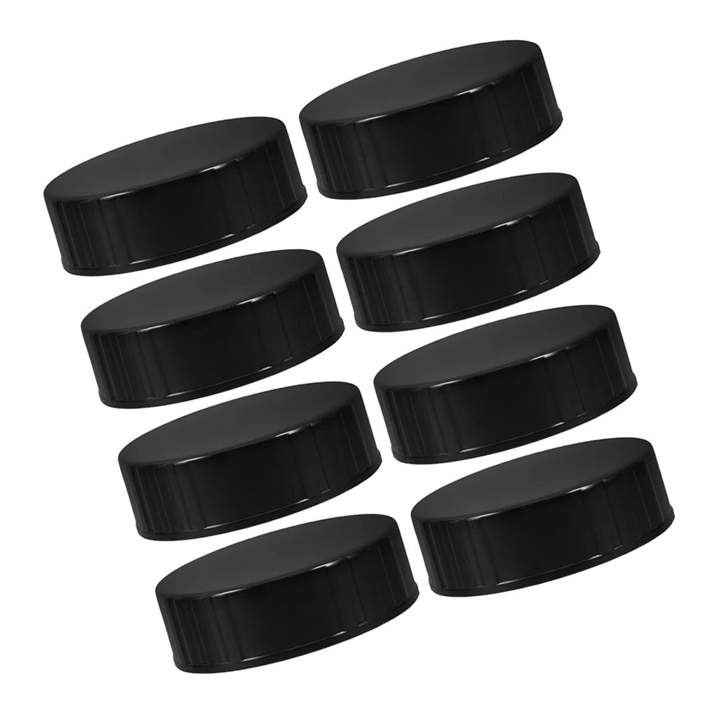

8pcs Screw Caps Leakproof Airtight Bottle Closure Resin Plastic Lids Tight Closure For Brewing Jug Bottles