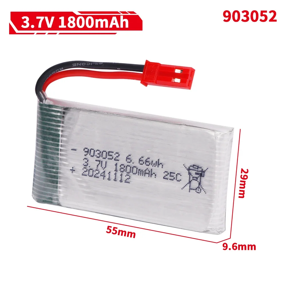 3.7v 1800mah 903052 bateria lipo xh4.0 plug com carregador 5 em 1 para syma x5 x5s x5c x5sc x5sh x5sw x5uw x5hw rc drone peças de reposição
