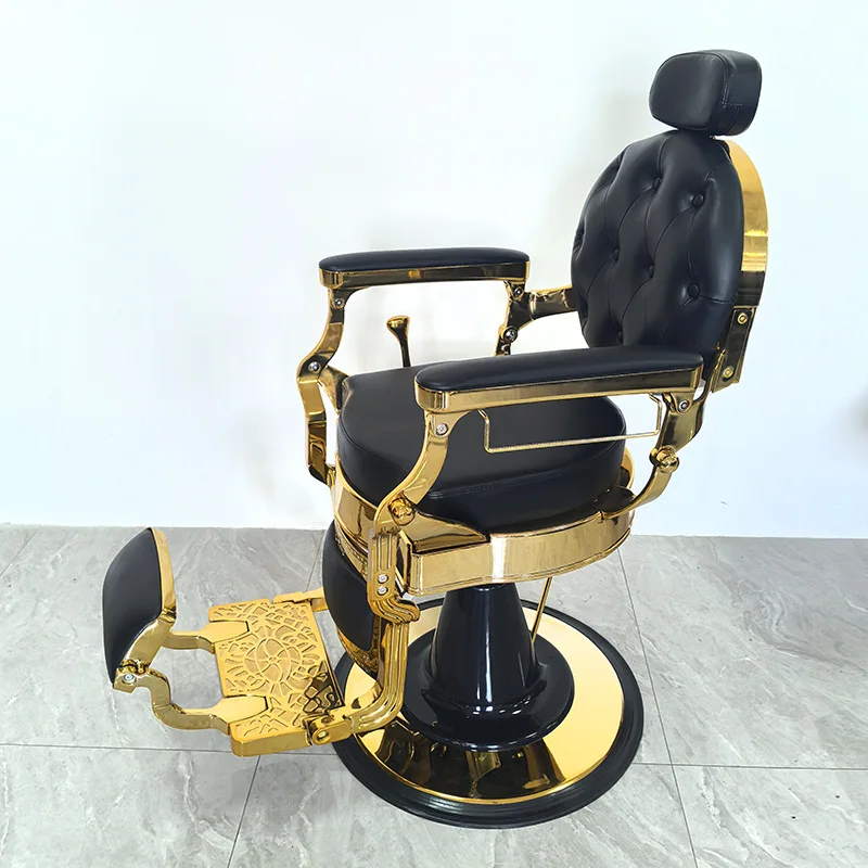 Barber chair, hair salon chair, adjustable height, for cutting and styling hair, suitable