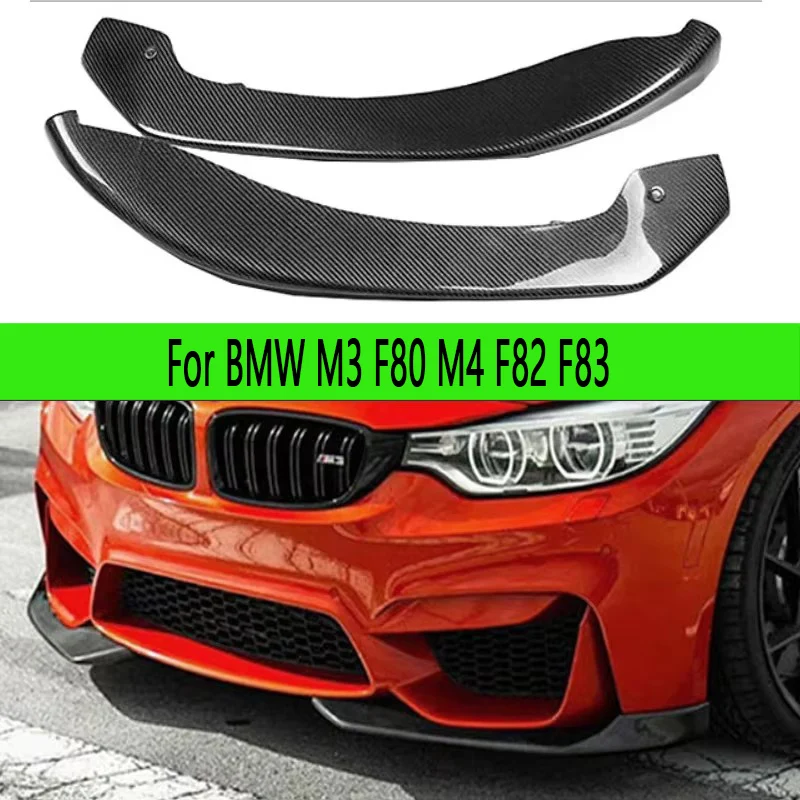 

Для BMW M3 F80 M4 F82 F83 угловая обертка из углеродного волокна, автомобильный передний бампер, разделитель, угловая накладка, передний подбородок, автозапчасти, комплект кузова