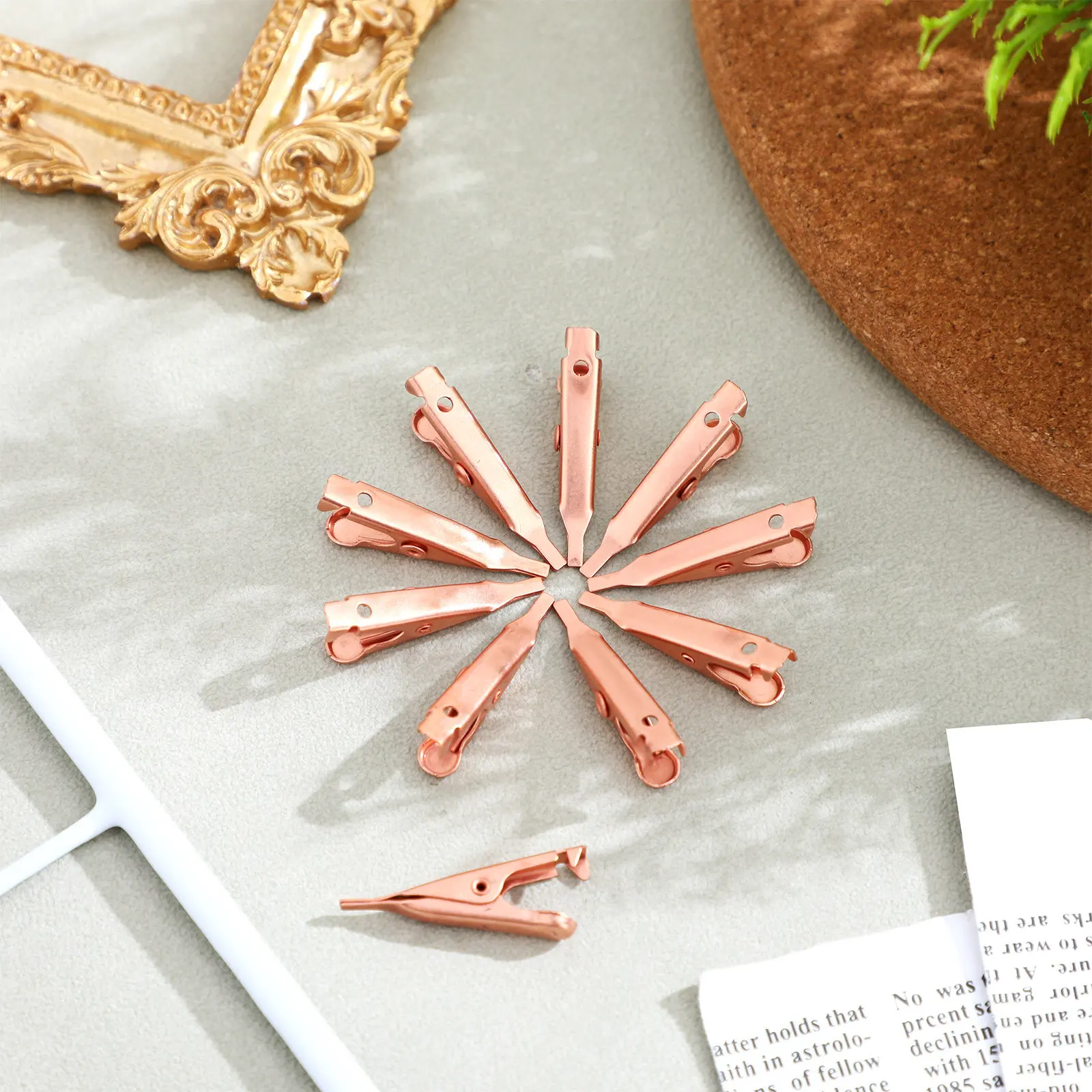 10Pcs Mini Alligator Clips Made of Solid Copper Compact Size for Tight Space Wiring Testing Lab Experiments and Electronic