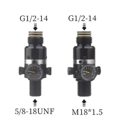 HPA Gas Cylinder Refill Rotatable Pressure Regulator Air Tank Soft Connector Adapter Valve For CO2 Diving Aquarium Accesories
