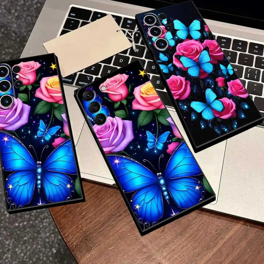 Phone Cover Case for Samsung Galaxy S26 Ultra Note 20 10 S25 Plus S24 S20 FE S23 S21 S22 Colorful Flowers Cool