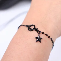 New Black Star Planet Pendant Bracelets Gothic Punk Geometry Adjustable Bracelet For Women Fashion Jewelry Wholesale Gift