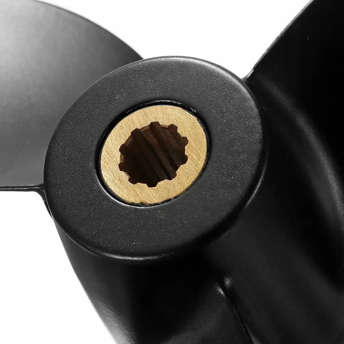 Black For Suzuki Outboard Engine 4-6HP 58110-91JM0-019 7 1/2 x 6 1/2 Boat Propeller Marine Propeller 3 Blade Aluminum Alloy