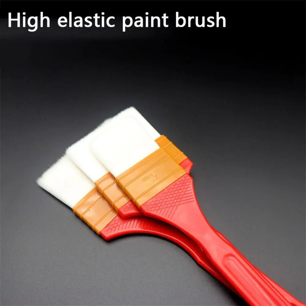 2Pcs Uniform Brushing Paint Brush High Elastic Brush No Trace Soft Bristle Brush Durable Plastic Handle Wall Brushing Tools