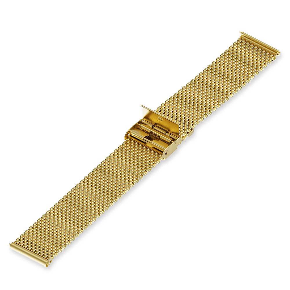 18mm 20mm 22mm 24mm Armbänder Universelle Ersatzriemen Damen Herren Armband Silbernes Armband 0,6/1,0mm Mesh Milanese Metallarmband – Detail 8