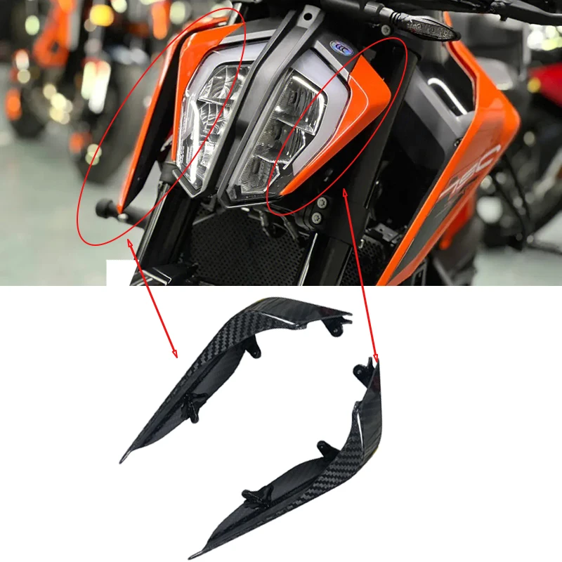 

For KTM Superduke Super Duke 790 2018-22 3K Carbon Fiber Motorcycle Modified Accessories Fairing Front Head light Cover