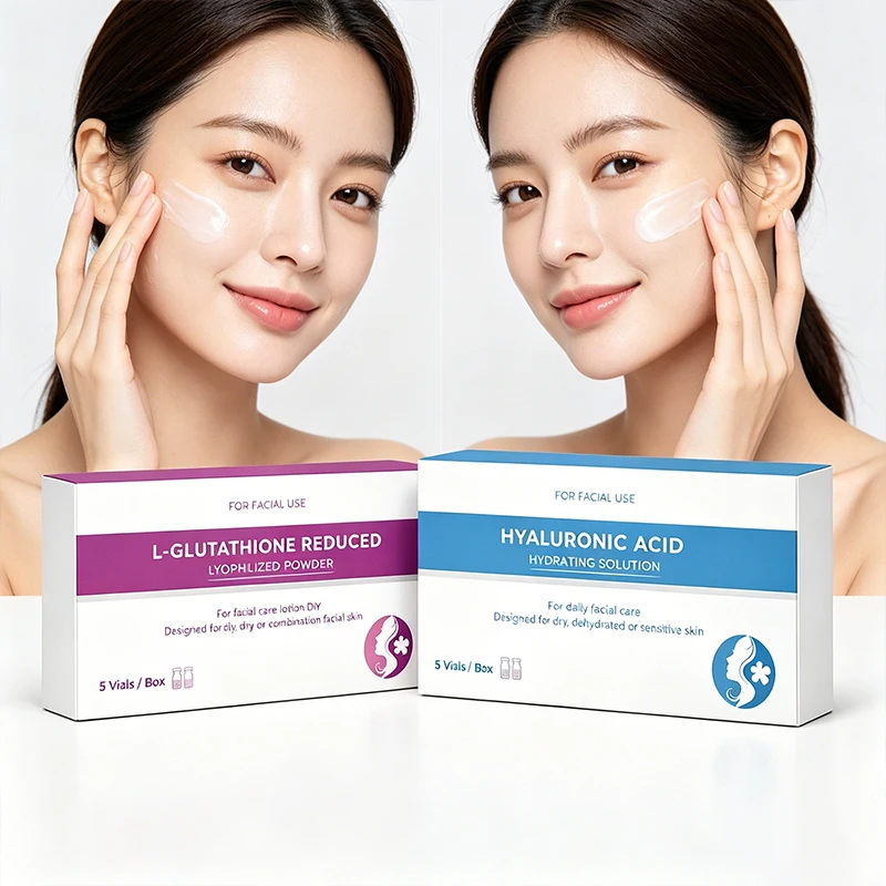 

New Package 5 Vials/Box GPLab DIY Facial Lyophilized Powder Hyaluronic Acid Ampoule Set for Skin Care