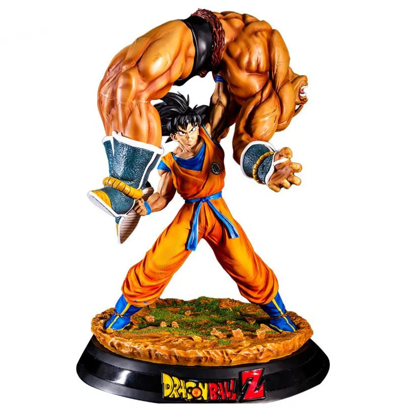 Фигурка Dragon Ball Z HQS Goku Vs Nappa аниме модель GK Dragonball экшн-фигурка DBZ 43 см Статуя Коллекционная игрушка Большая фигурка