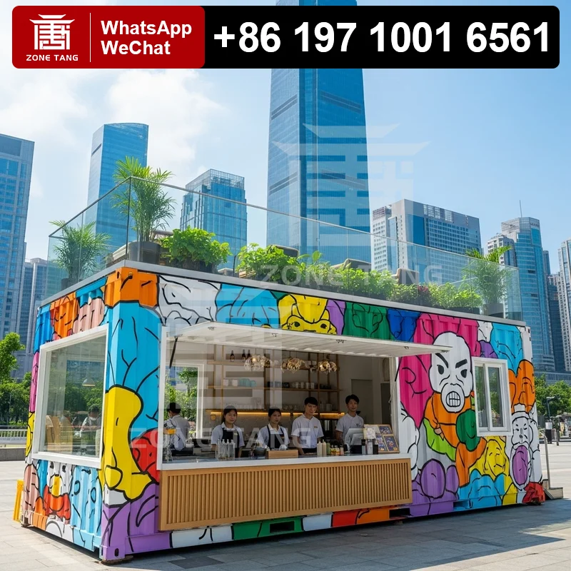

Foldable Container Homes Factory Prefab Container House For Sale Manufacturer Shipping Container Coffee House Container House