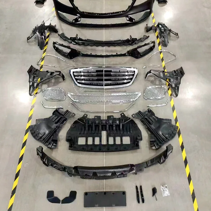 

Car Modified Accessories for W222 2014-2017 Upgrade to S65 Include Bumpers Grille Auto Lamps Side Skirts Rear Diffuser