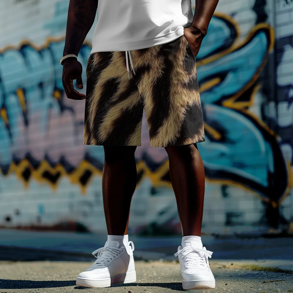 

Unique 3D Animal Print Casual Sport Shorts Summer Cool Chic Beachwear Men's Hip Hop Streetwear Couple Casual Short All-Match 9XL
