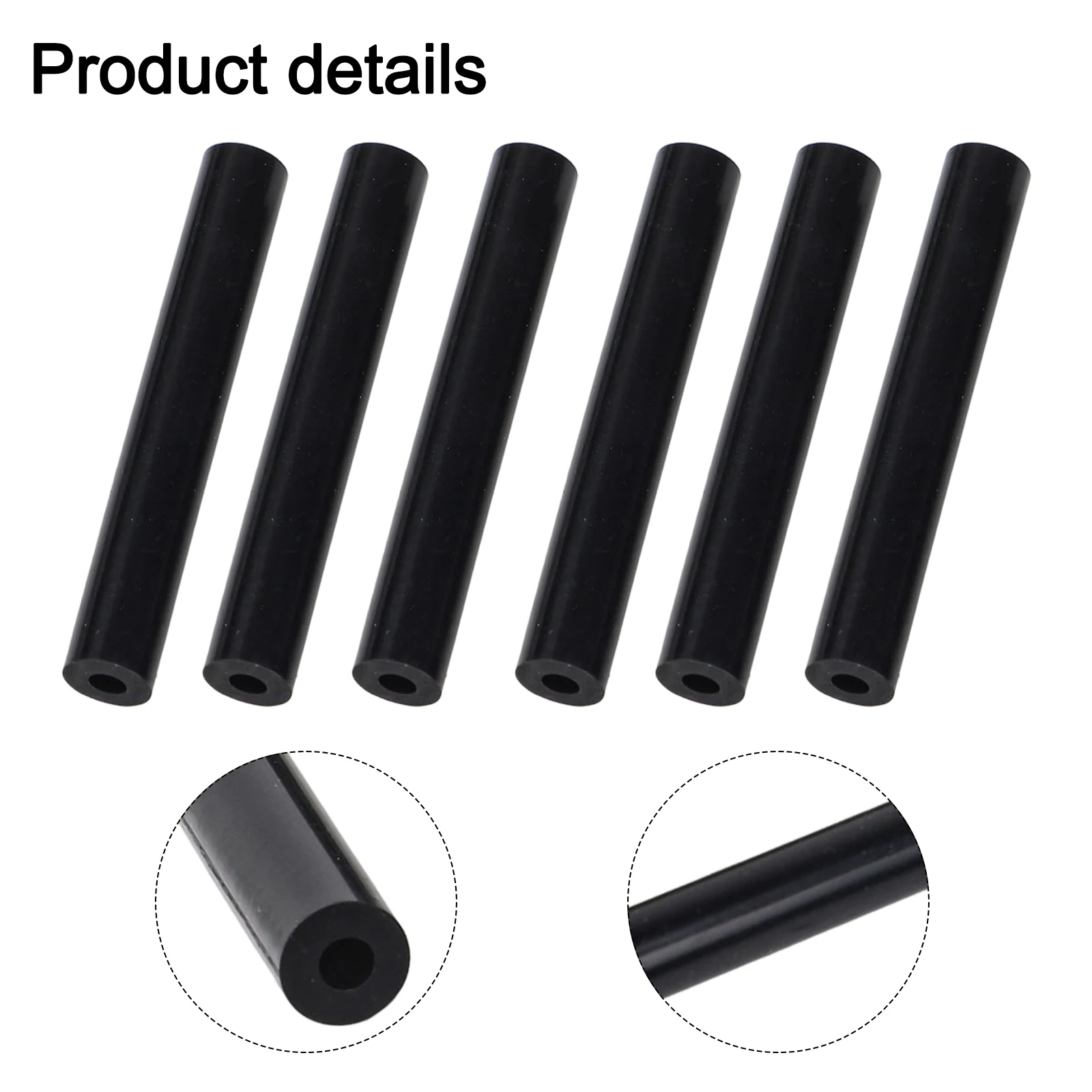 Sun Visor Repair Tubes 6PCS Compatible with For Jeep For Wrangler JK 2007-2017 Driver/Passenger Side Replacement Kit
