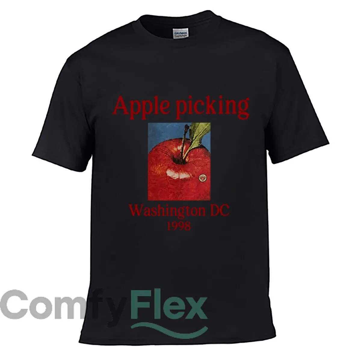 Apple Picking Washington DC 1998 Red Apple short-sleeved T-shirt