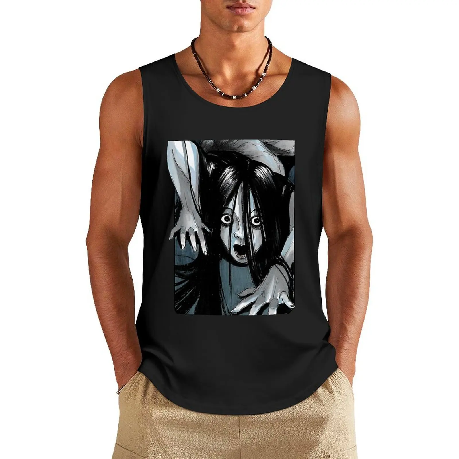 Villain Clans - Kayako Saeki Tank Top anime vests for men singlet for men mens clothing