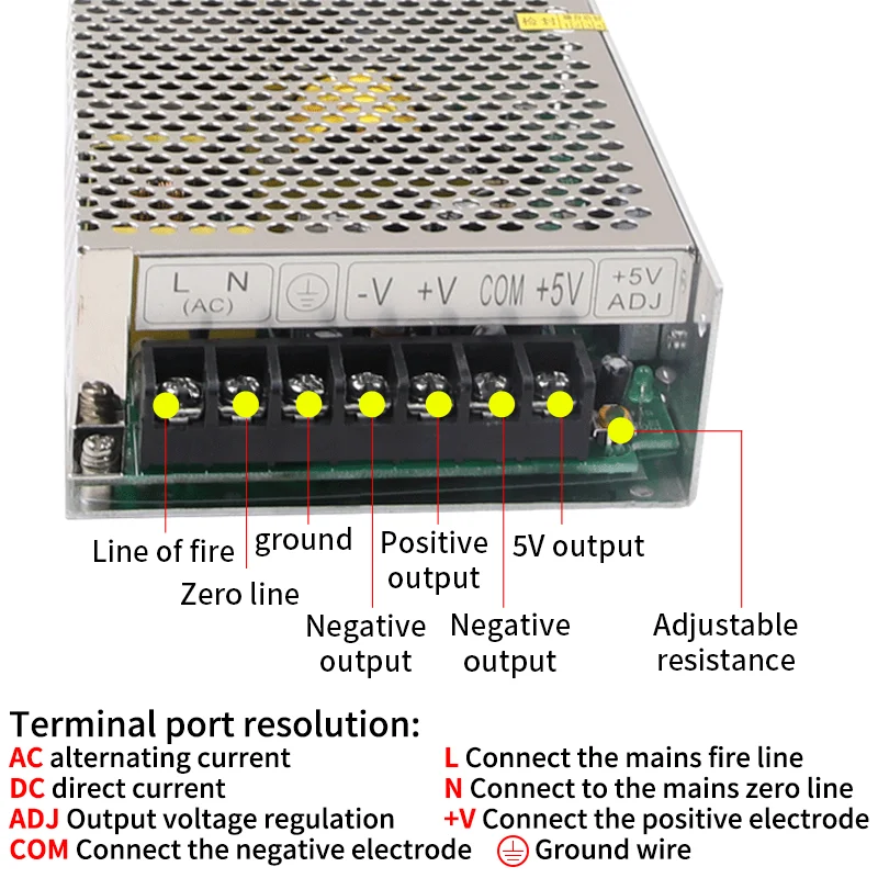 60W Triple Output Switching Power Supply  ac dc converter T-60A T-60B T-60C T-60D 5V 12V 15V -5V -12V -15V 24V Transformer SMPS