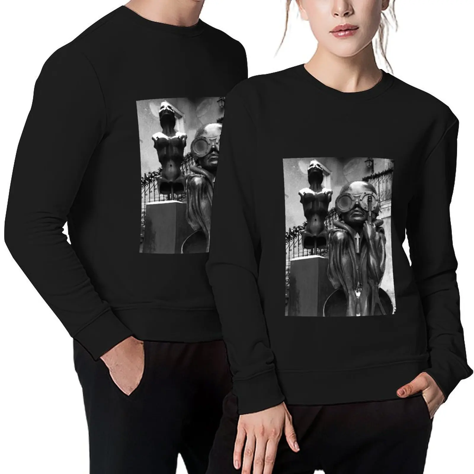 

H R Giger Museum Baby Bullet Statue. Gruyeres, Switzerland Pullover clothes for men fashion men graphic sweatshirts