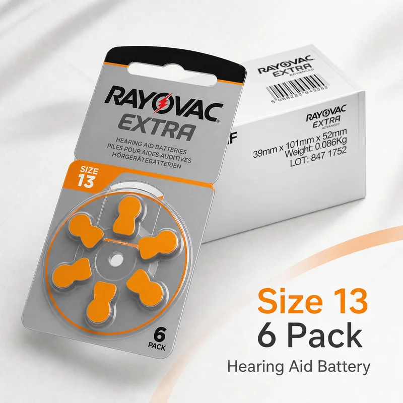 Zinc Air Hearing Aid Battery A13 13A P13 PR48 1.45V 60PCS 10 Cards Replacement Batteries For Hearing Aids New