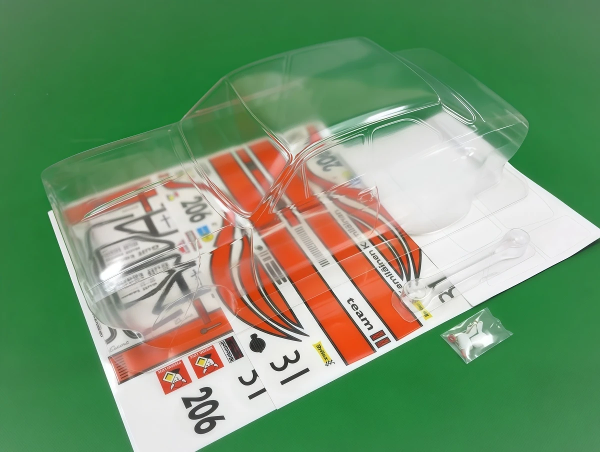 1/10 Escort MK1 Clear PC Body Shell 190mm W/ Light Buckets & Mirrors for Tamiya TT02 HSP HPI RC Touring/Rally Car Upgrade Parts