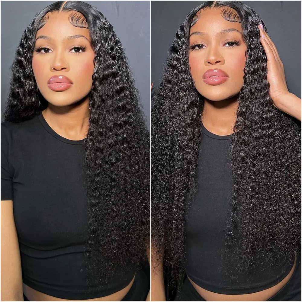 

200 Density Frontal Lace Wig Human Hair Curly Wigs for Women Deep Wave 13x6 HD Lace Frontal Wigs 5x5 Water Wave Lace Front Wigs