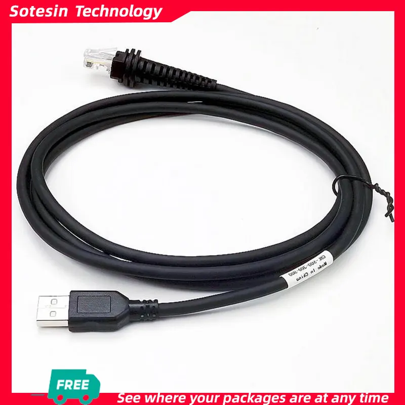 Sotesin 2M USB Cable for Honeywell 1900 Data cord Barcode Scanner, USB to RJ45 Cable 1900GHD 1900iSR 1902GHD 1902GSR 1300G 1250