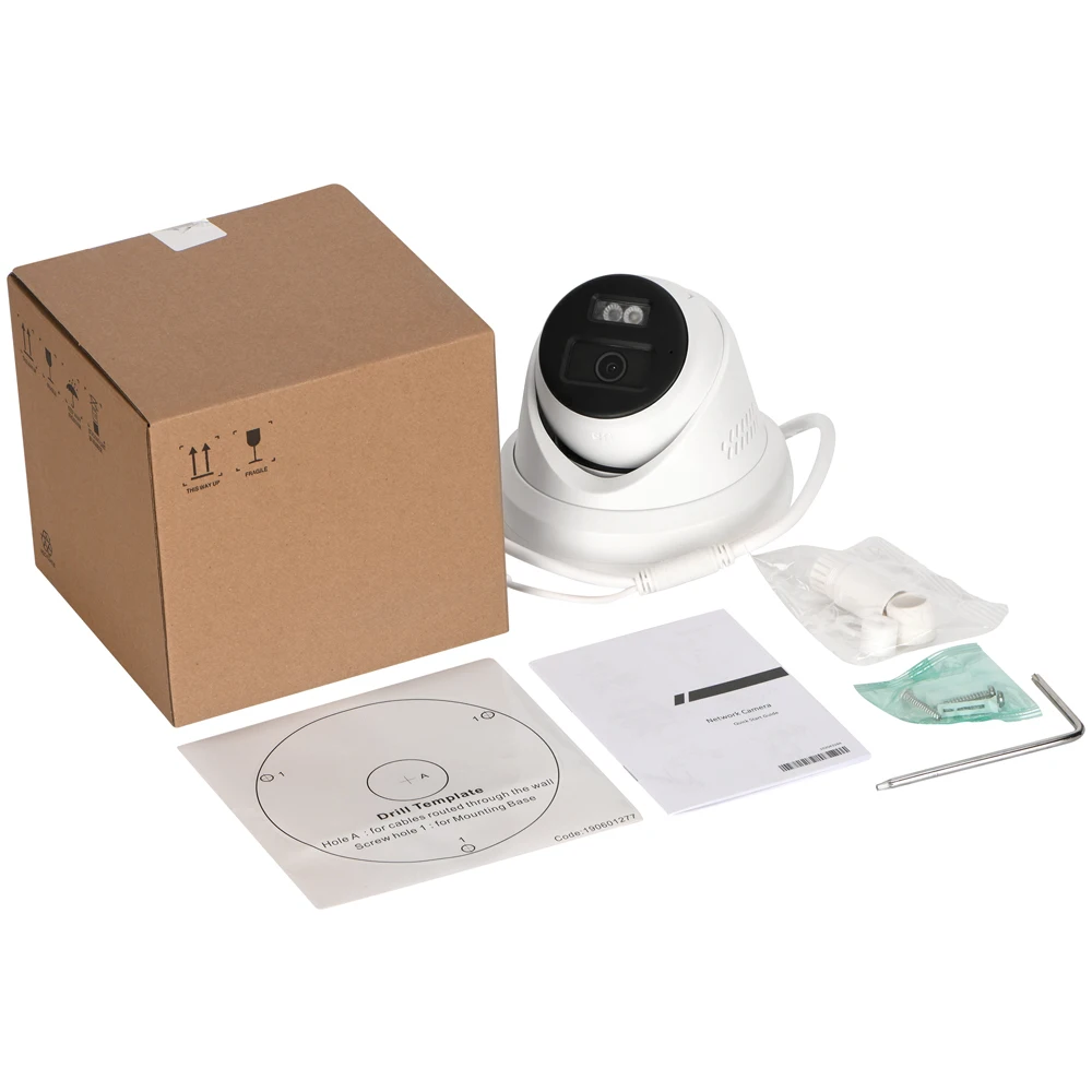 Hik Compatible 6MP IP Security Camera System 6PC Red Blue Light Alarm 2-way Audio IP Camera 8ch poe NVR with 2Tb HDD